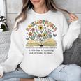 Abibliophobia Wildflower Reading Bookworm Book Reader Unisex Sweatshirt