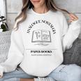 Analogue Nostalgia Paper Books Book Graphic Unisex Sweatshirt Analogue Nostalgia Paper Books Book Graphic Unisex Sweatshirt