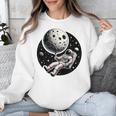 Astronaut Aesthetic Holding Moon Balloon Planets Introvert Unisex Sweatshirt