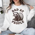 Bad At People Ferret Introvert Saying Slogan Tee Unisex Sweatshirt Bad At People Ferret Introvert Saying Slogan Tee Unisex Sweatshirt