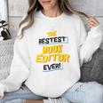 Best Book Editor Job Occupation Premium Tri-Blend Unisex Sweatshirt