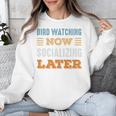 Bird Watching Now Minimal Socializing Introvert Vintage Unisex Sweatshirt Bird Watching Now Minimal Socializing Introvert Vintage Unisex Sweatshirt