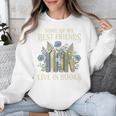 Book Lover Vintage Botanical Friends Premium Tri-Blend Unisex Sweatshirt