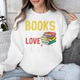 Books Are My Love Language Stack Unisex Sweatshirt