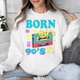 Born In The 80's But 90's Made Me Nostalgia Cassette Tape Premium Tri-Blend Unisex Sweatshirt