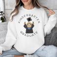Boys Girls Kindergarten Graduate Sloth Graduation Cap Unisex Sweatshirt