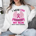 Breast Cancer Wings Shirt I Wear Pink In Memory Of My Mom Unisex Sweatshirt