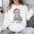 Cat Ew People Adult Humor Introvert Anti-Social Unisex Sweatshirt Cat Ew People Adult Humor Introvert Anti-Social Unisex Sweatshirt