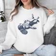 Cavalier King Charles Spaniel Book Nap Vintage Dog Mom Dad Unisex Sweatshirt