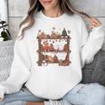 Christmas Cats Bookshelf Gingerbread Unisex Sweatshirt Christmas Cats Bookshelf Gingerbread Unisex Sweatshirt