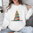 Christmas Tree Of Books Holiday Unisex Sweatshirt