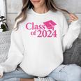 Class Of 2024 Pink For Girls And Women Graduation Unisex Sweatshirt