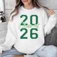 Class Of 2026 Graduation Varsity Green And On The Back Unisex Sweatshirt