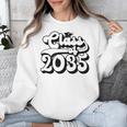 Class Of 2035 Senior Retro 2035 Grad Graduate Graduation Unisex Sweatshirt