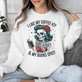 I Like My Coffee ICY & My Books Spicy For Book Lovers Unisex Sweatshirt