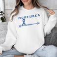 Colon Cancer Awareness Month Memory Loss Blue Ribbon Unisex Sweatshirt