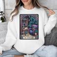 Color Graphic The Introvert Tarot Card Raglan Baseball Tee Unisex Sweatshirt