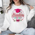Coquette Pink Bow Senior 2026 2027 Graduation Unisex Sweatshirt
