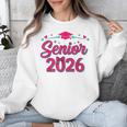 Coquette Pink Bow Senior 2026 Class Of Graduation Unisex Sweatshirt