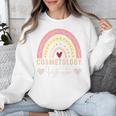 Cosmetology Instructor Cosmetologist Graduation Rainbow Unisex Sweatshirt