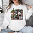 Cosy Sloth In Bookshelf With Plants Unisex Sweatshirt