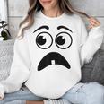 Creepy Face Carrot Halloween Book Character Costume Unisex Sweatshirt