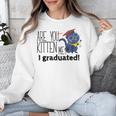 Cute Graduation Cat Masters High School T-Shirt For Men Women Kids Unisex Sweatshirt