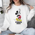 Disney Mickey Mouse Peace Out Totally Retro Graduation Unisex Sweatshirt