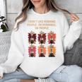 I Dont Like Morning People Introvert Coffee Lover Antisocial Premium Unisex Sweatshirt