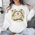 Elder Emo Club Skeleton Hands Heart Nostalgia Premium Tri-Blend Unisex Sweatshirt