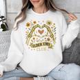 Elder Emo Club Skeleton Hands Heart Nostalgia Unisex Sweatshirt