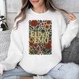 Elder Emo Floral Gothic Vintage Nostalgia Premium Tri-Blend Unisex Sweatshirt Elder Emo Floral Gothic Vintage Nostalgia Premium Tri-Blend Unisex Sweatshirt
