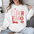 Elder Emo Retro Punk Typography Nostalgia Premium Tri-Blend Unisex Sweatshirt Elder Emo Retro Punk Typography Nostalgia Premium Tri-Blend Unisex Sweatshirt