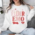 Elder Emo Retro Punk Typography Nostalgia Unisex Sweatshirt Elder Emo Retro Punk Typography Nostalgia Unisex Sweatshirt