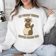 Ew People Ferret Saying Mask Introvert Ferrets Unisex Sweatshirt