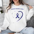 Faith Blue In Memory Of My Godmother Colon Cancer Awareness Unisex Sweatshirt