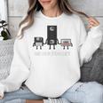 Never Forget Retro Nostalgia Tapes Throwback 80s Premium Tri-Blend Unisex Sweatshirt