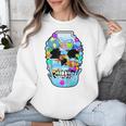 Frutiger Aero Aesthetic Tech Skull Computer Fishes Raglan Baseball Tee Unisex Sweatshirt