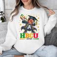 Future HBCU Grad Dabbing Kid Graduation For Boys Kids Unisex Sweatshirt