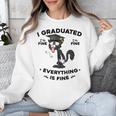 I Graduated Graduate Class 2025 Cat Graduation Unisex Sweatshirt