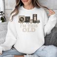 I’m This Old Retro Tech Nostalgia For 70s 80s Premium Tri-Blend Unisex Sweatshirt