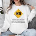 INTJ Warnings Architect Personality Type Introvert Unisex Sweatshirt INTJ Warnings Architect Personality Type Introvert Unisex Sweatshirt