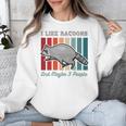 Introvert Raccoon Animal Lover Trash Panda Antisocial Retro Unisex Sweatshirt Introvert Raccoon Animal Lover Trash Panda Antisocial Retro Unisex Sweatshirt