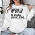 Introverted Weightlifter Gym Weightlifting Introvert Unisex Sweatshirt Introverted Weightlifter Gym Weightlifting Introvert Unisex Sweatshirt