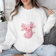 Introverted But Willing To Discuss Axolotl Salamander Raglan Baseball Tee Unisex Sweatshirt