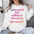 Introverted Willing To Discuss Hovawart Introvert Unisex Sweatshirt