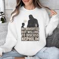 Introverted But Willing To Discuss Nephilim Tee Unisex Sweatshirt