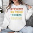 Introverted But Willing To Discuss Running Hobby Unisex Sweatshirt Introverted But Willing To Discuss Running Hobby Unisex Sweatshirt