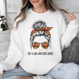 Just a Girl Who Loves Books Pajamas Shirt Reading Book Lover Unisex Sweatshirt