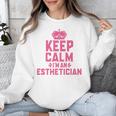 Keep Calm I'm An Esthetician Graduation Esthetician Premium Unisex Sweatshirt